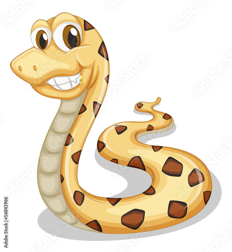 A smiling snake