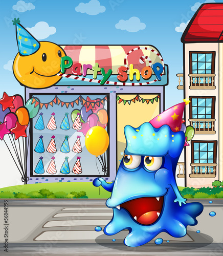 A monster from the party shop