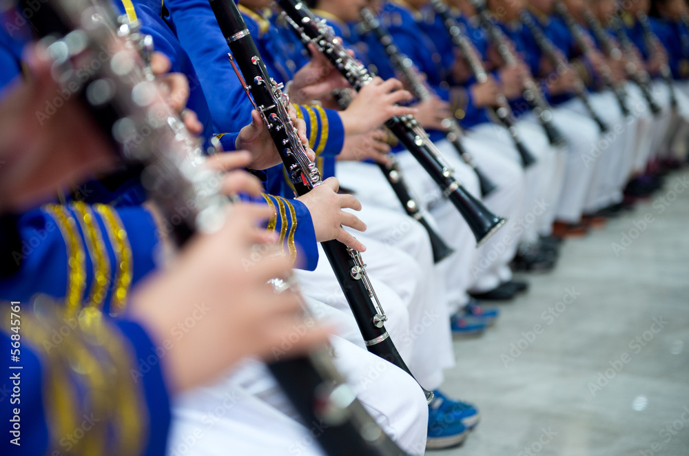 Fototapeta premium playing the clarinet