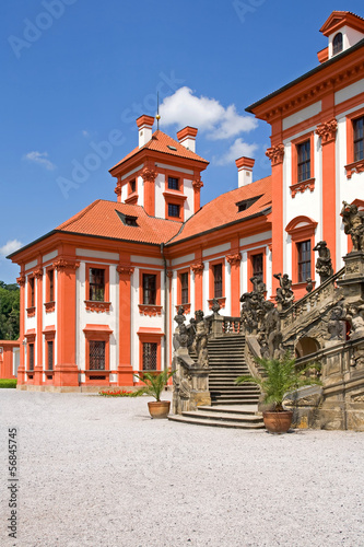 Baroque chateau Troja.Prague.Czech republic.