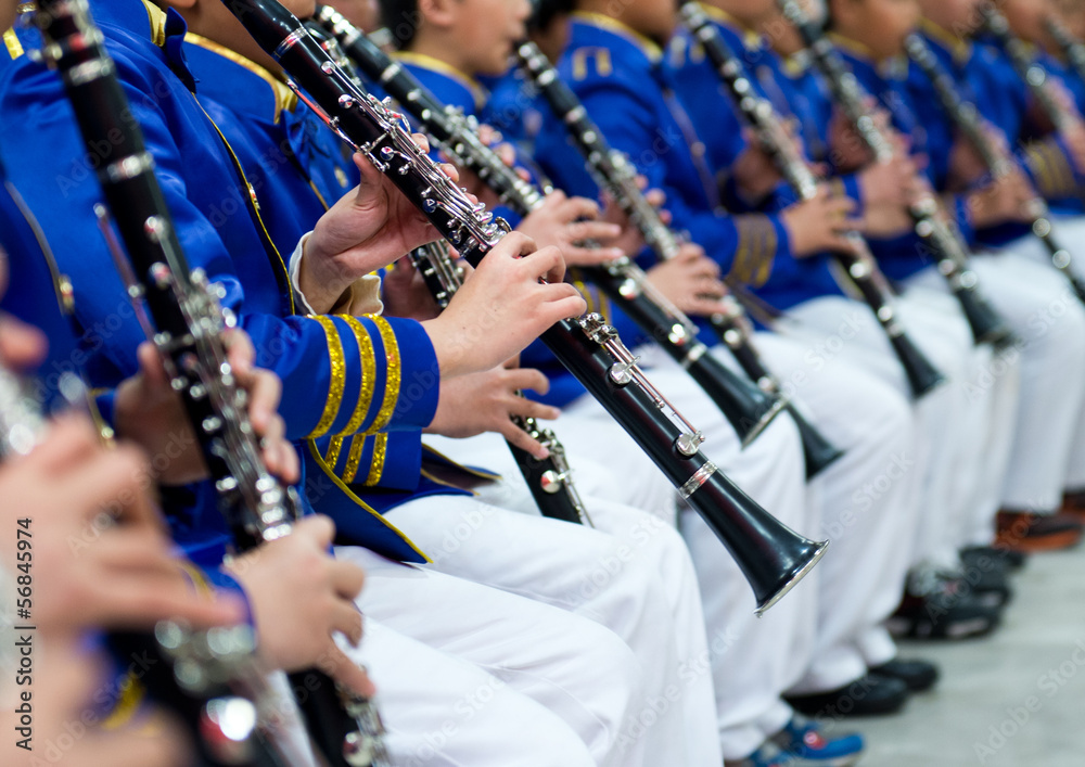Fototapeta premium playing the clarinet