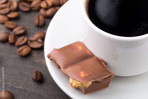 Coffee and chocolate photo