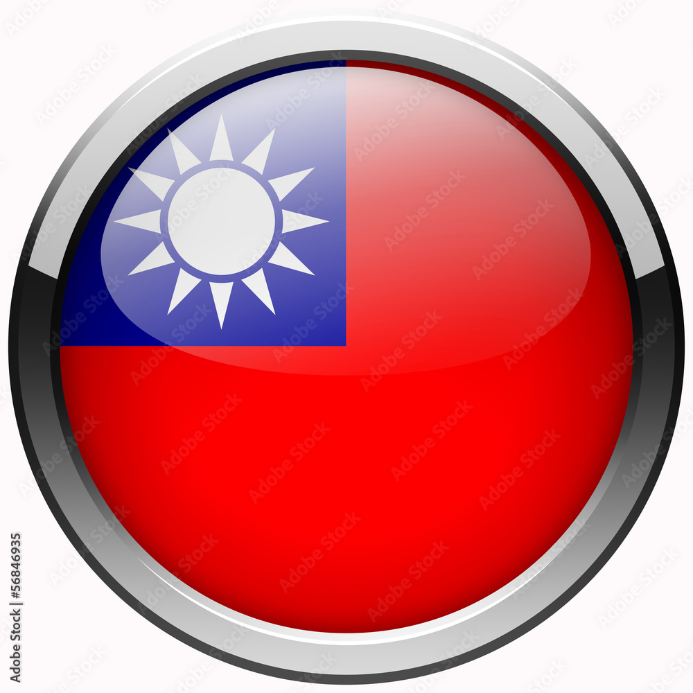 Taiwan flag gel metal button Taiwan flag gel metal button