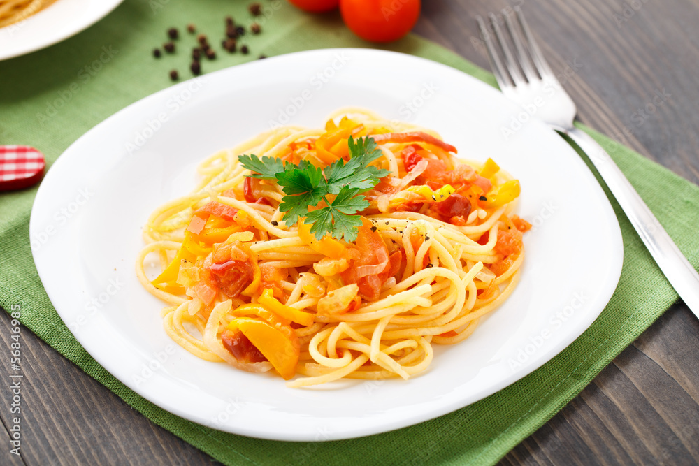 Pasta with vegetables