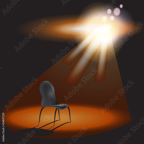 chair in stage
