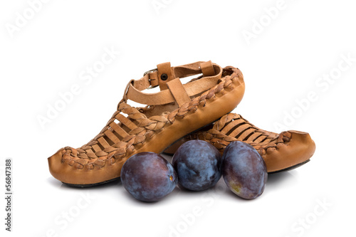 Fotografie traditional Serbian shoes