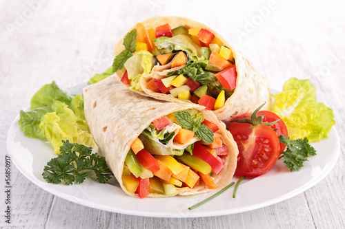 vegetable wrap photo