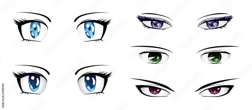 Different anime eyes