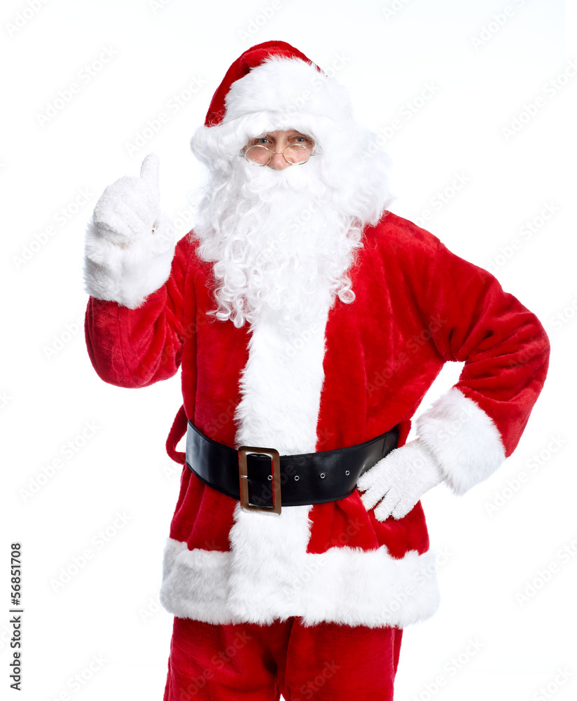 Santa Claus isolated on white. Santa Claus isolated on white.