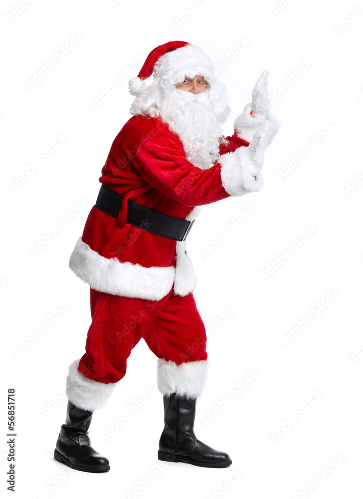 Santa Claus isolated on white. Santa Claus isolated on white.