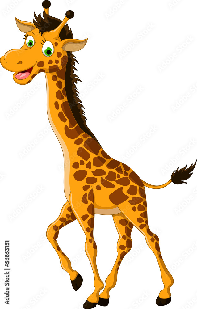 cute giraffe cartoon smiling Stock Vector | Adobe Stock cute giraffe cartoon smiling Stock Vector | Adobe Stock