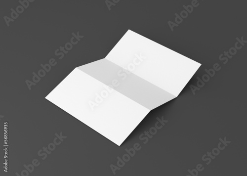 Briefpapier gefalzt Hintergrund grau