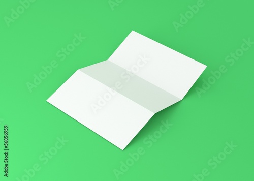 Briefpapier gefalzt Hintergrund grün