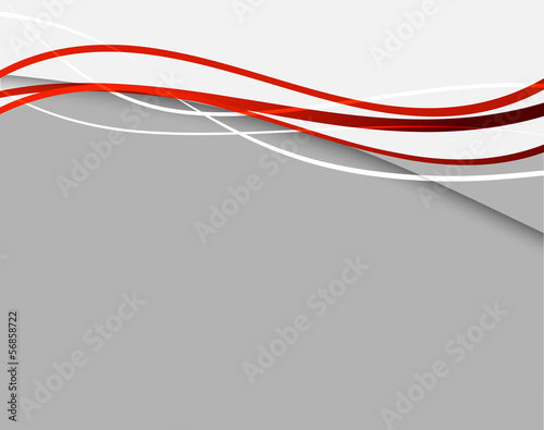 Abstract background with red lines