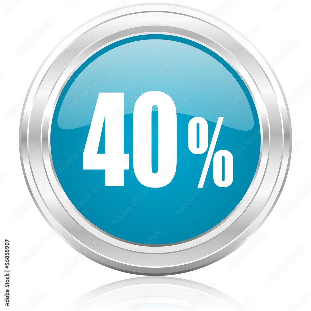 40 percent icon 40 percent icon