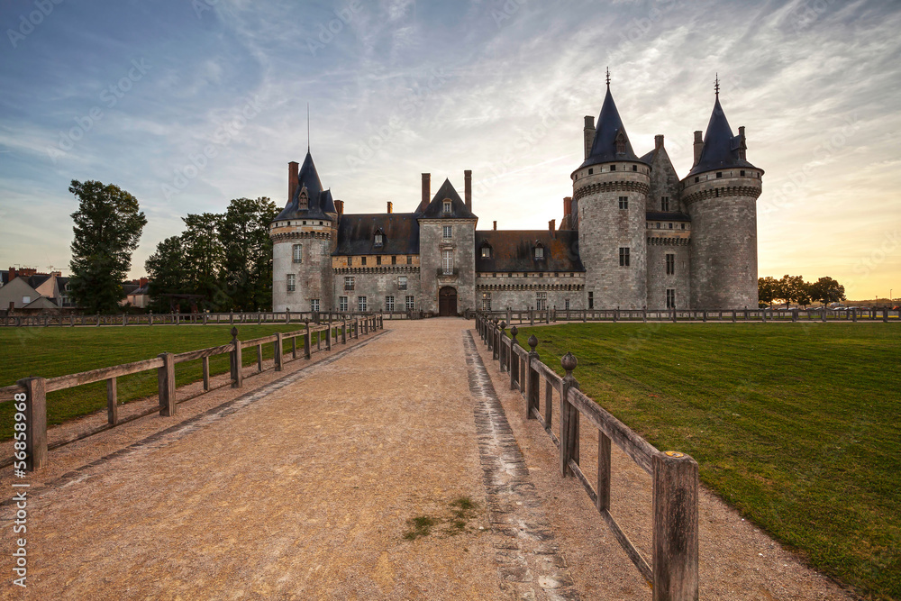 Sully-sur-loire. France. Chateau of the Loire Valley.