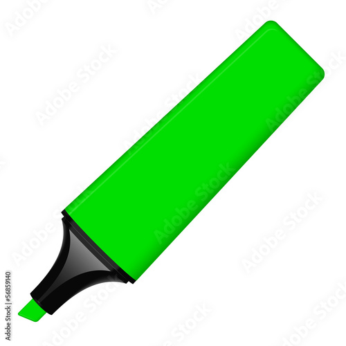 Textmarker geöffnet - grün