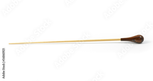 conductor's baton isolated on a white background