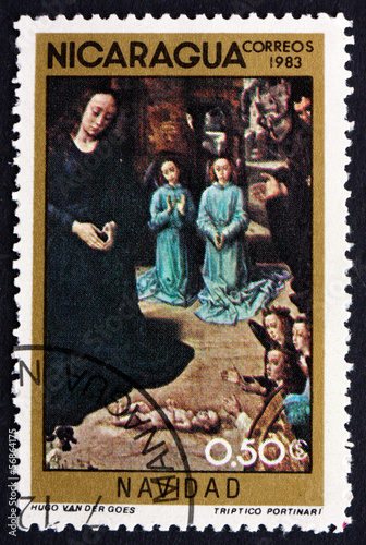 Postage stamp Nicaragua 1983 Adoration of the Kings, Christmas