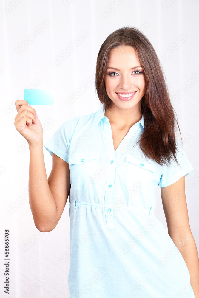 Young beautiful business woman in office Young beautiful business woman in office