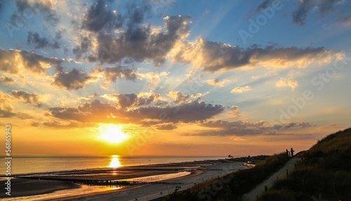 Sunset at the sea