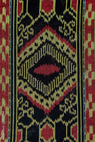 Iban traditional fabric also known as pua kumbu photo