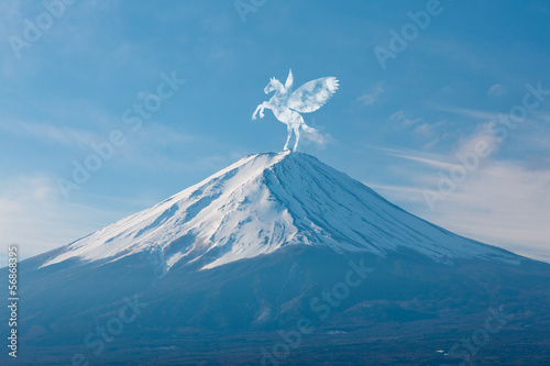富士山とペガサス