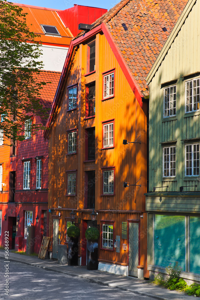 Obraz premium Cityscape of Trondheim, Norway