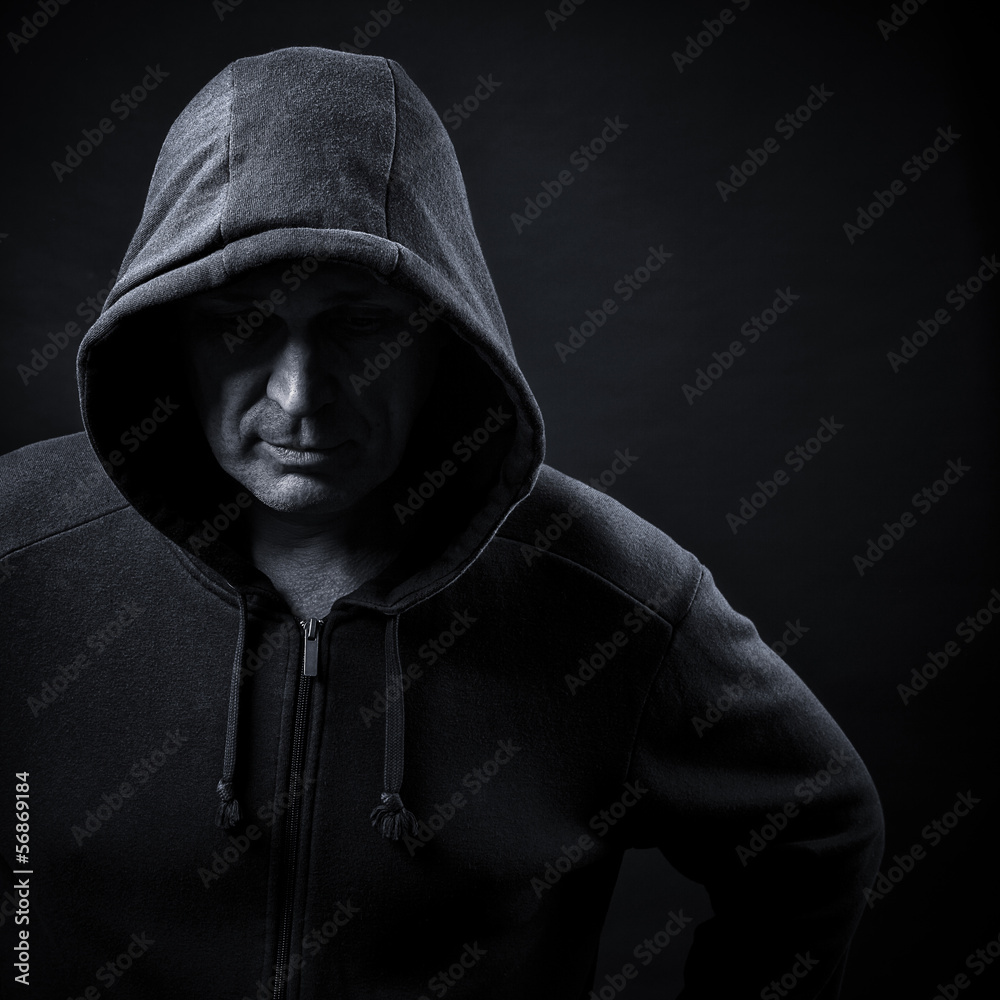 man in a hood man in a hood