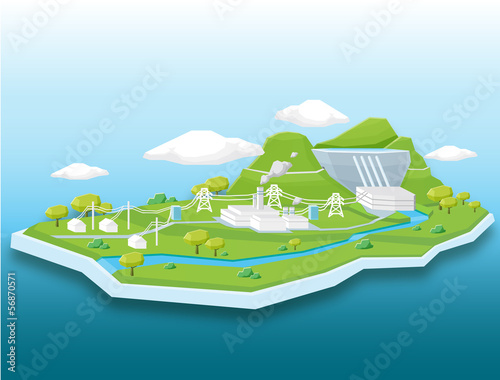 Island cute city