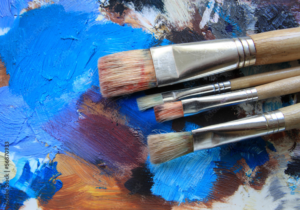 Obraz premium Palette & Pinsel