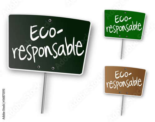 Ardoise "Eco-responsable"