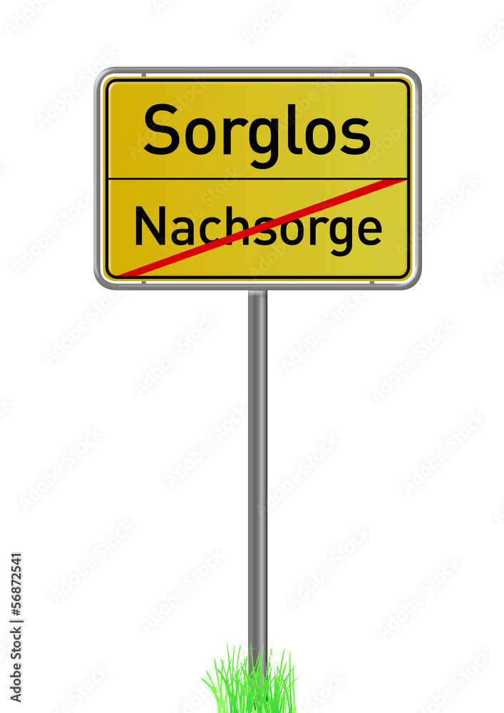 Vorsorge, Nachsorge Verkehrsschild, Ortsschild Vorsorge, Nachsorge Verkehrsschild, Ortsschild