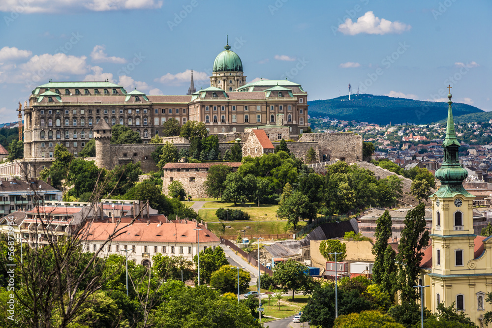 Obraz premium Budapest Royal Palace morning view.