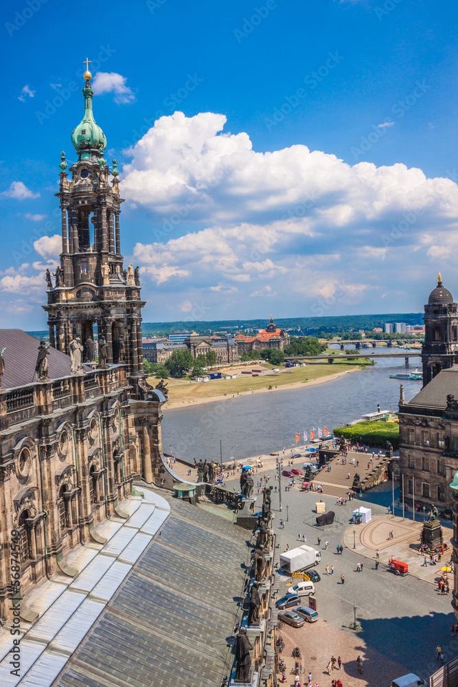Naklejka premium panorama of Dresden, Germany