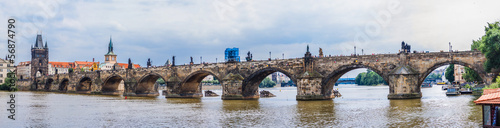 Karlov or charles bridge and river Vltava in Prague in summer © Sergii Figurnyi