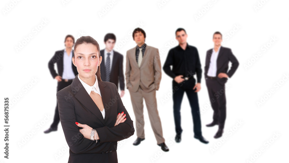 Business team isolated on white Business team isolated on white