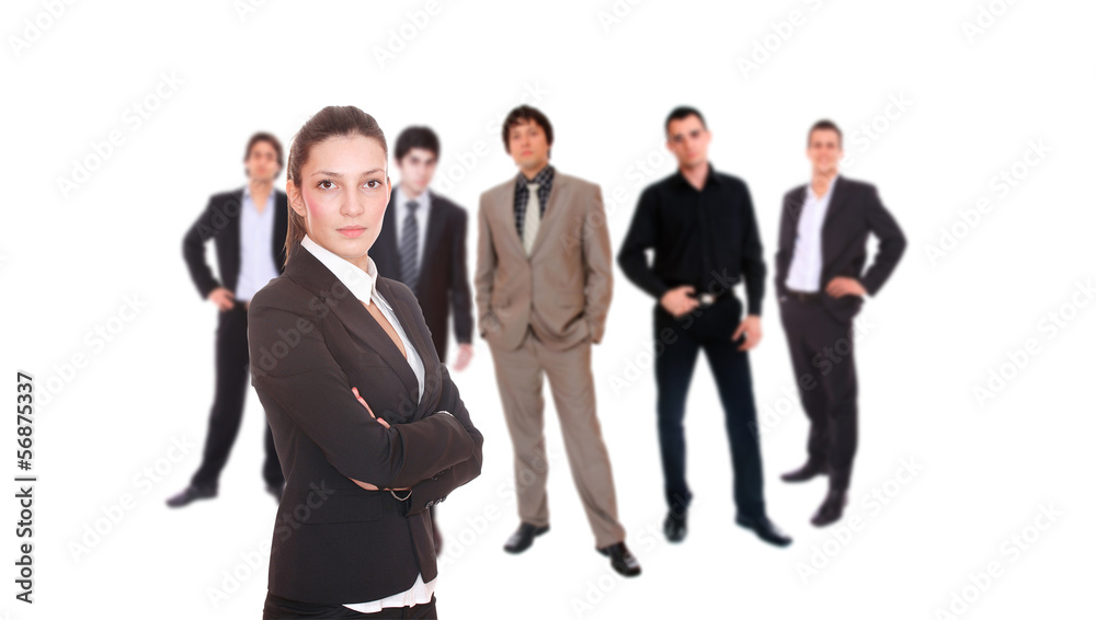 Business team isolated on white Business team isolated on white