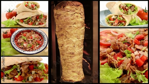 doner kebab collage