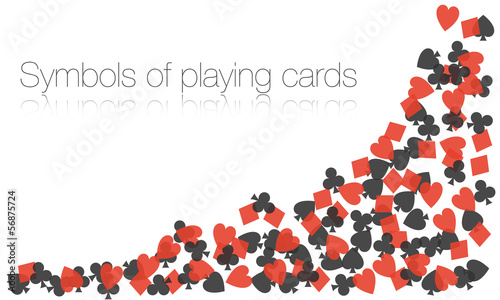 vector symbols of playing cards