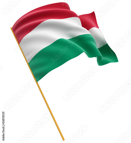 Canvas Print 3D Hungarian flag