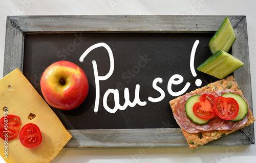 Pause Tafel Schule Frühstück