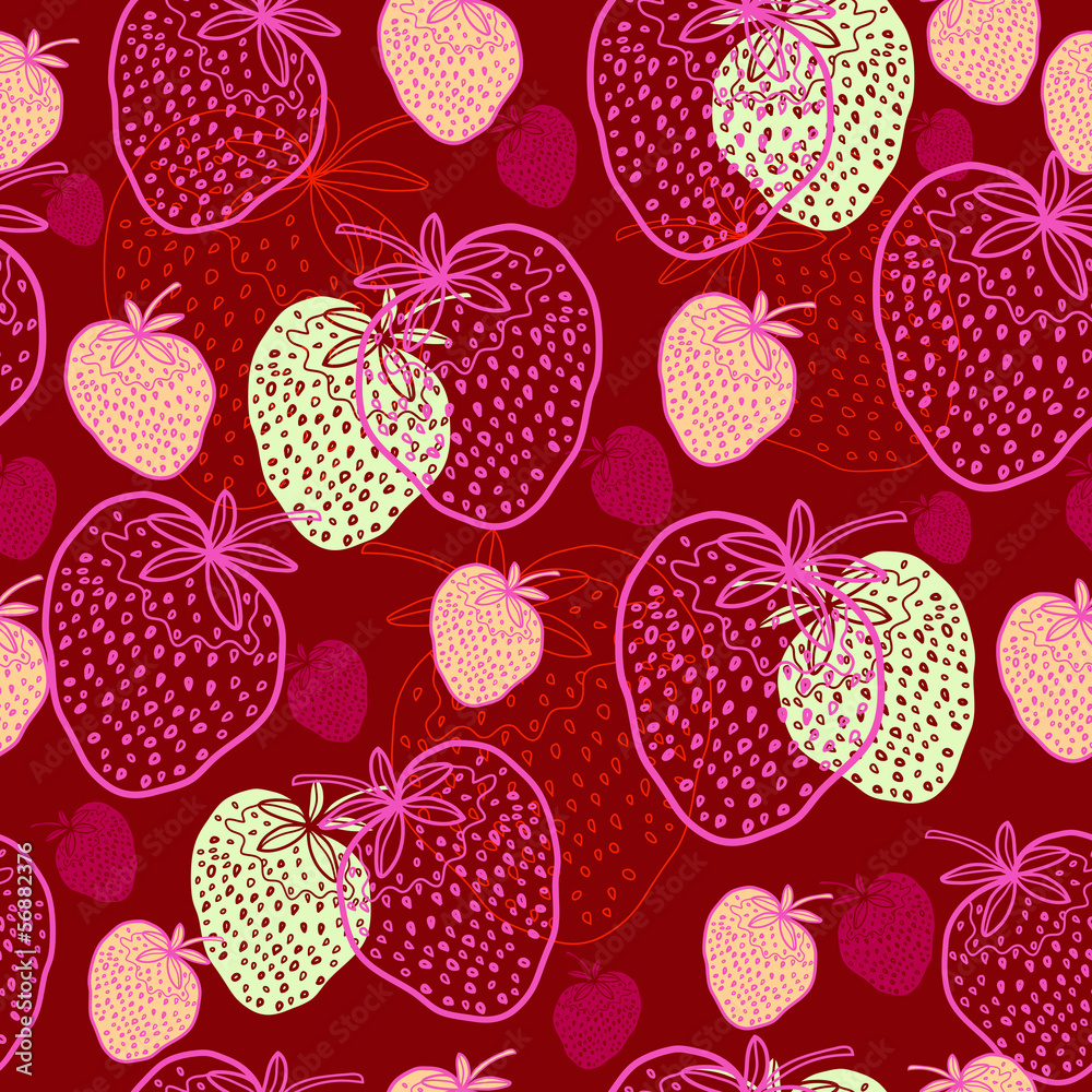 Seamless pattern with strawberries Seamless pattern with strawberries