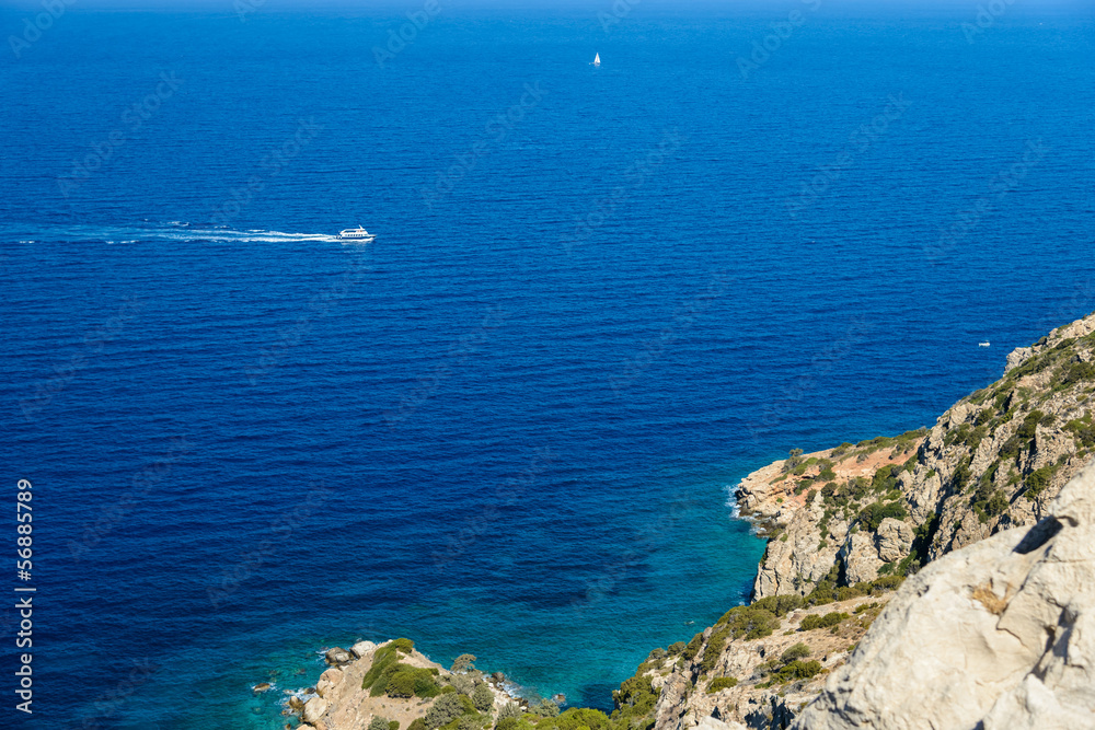 the coast of the Aegean Sea