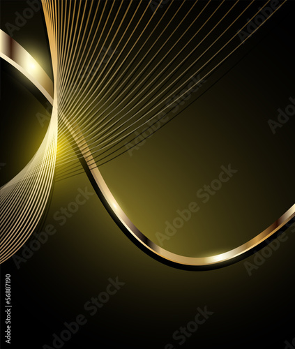 Elegant abstract background, gold.