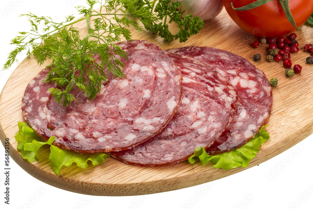Fresh ripe salami Fresh ripe salami