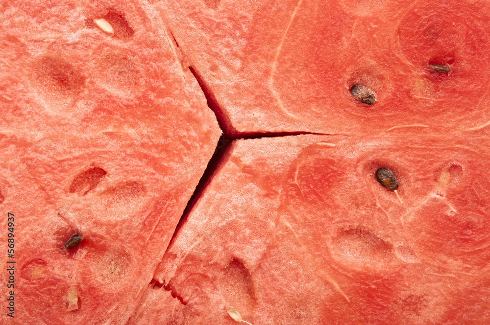 Red texture of sweet watermelon Red texture of sweet watermelon