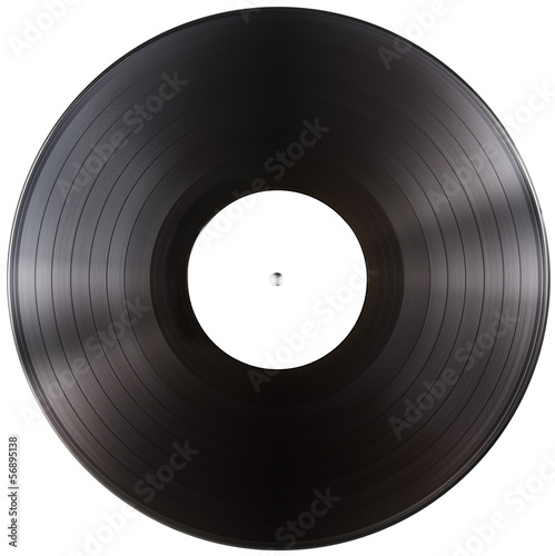 vinyl record album LP isolated with clipping path included photo