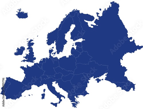 carte d'europe photo