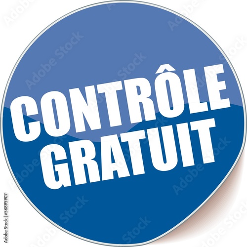étiquette contrôle offert